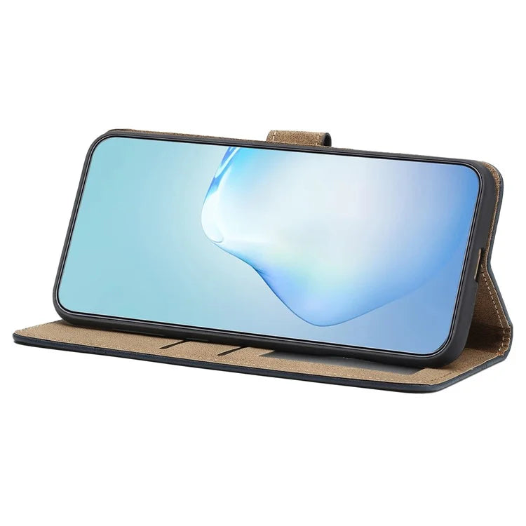 For Samsung Galaxy A05 4G Case Line Imprinted Leather Wallet Anti-drop Phone Cover