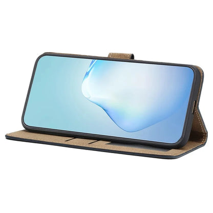For Samsung Galaxy A05 4G Case Line Imprinted Leather Wallet Anti-drop Phone Cover