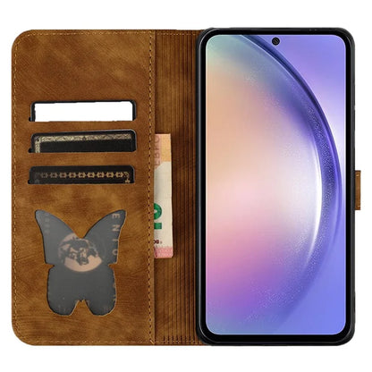For Google Pixel 8 Pro Case Butterfly Cat Imprinted Wallet Phone Leather Cover