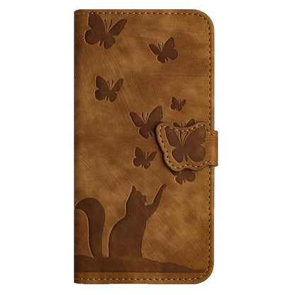 For Google Pixel 8 Pro Case Butterfly Cat Imprinted Wallet Phone Leather Cover
