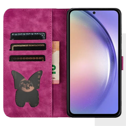 For Google Pixel 8 Pro Case Butterfly Cat Imprinted Wallet Phone Leather Cover
