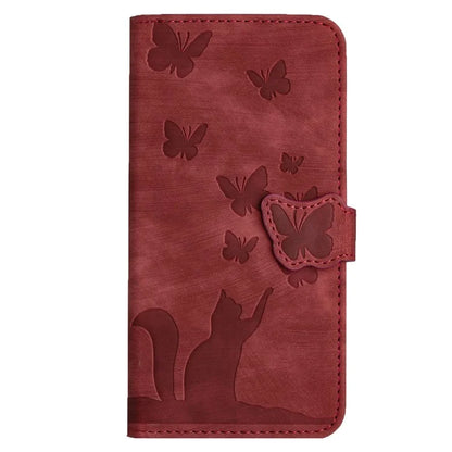 For Google Pixel 8 Pro Case Butterfly Cat Imprinted Wallet Phone Leather Cover