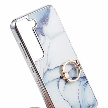 For Samsung Galaxy S22+ 5G Case Shockproof PC+TPU Cover Electroplating Kickstand Phone Case