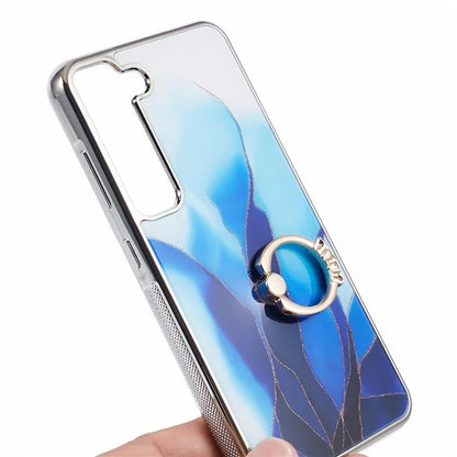 For Samsung Galaxy S22+ 5G Case Shockproof PC+TPU Cover Electroplating Kickstand Phone Case