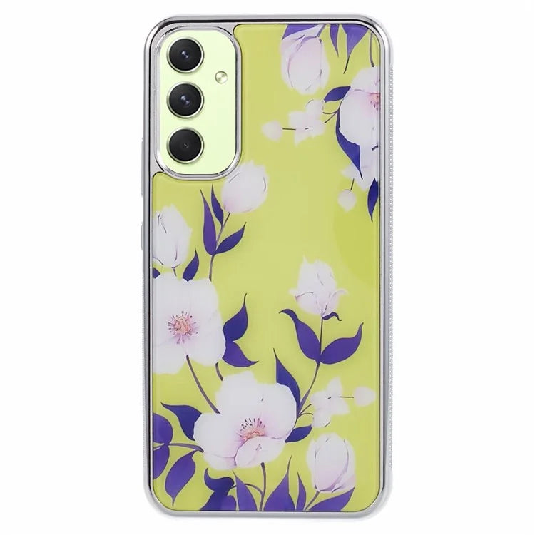 For Samsung Galaxy A34 5G Case Anti-Scratch PC+TPU Case Electroplating IMD Pattern Phone Cover