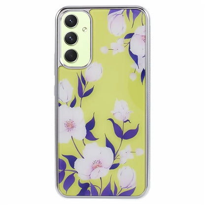 For Samsung Galaxy A34 5G Case Anti-Scratch PC+TPU Case Electroplating IMD Pattern Phone Cover