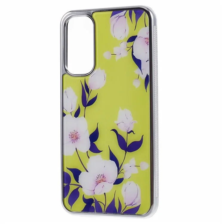 For Samsung Galaxy A34 5G Case Anti-Scratch PC+TPU Case Electroplating IMD Pattern Phone Cover
