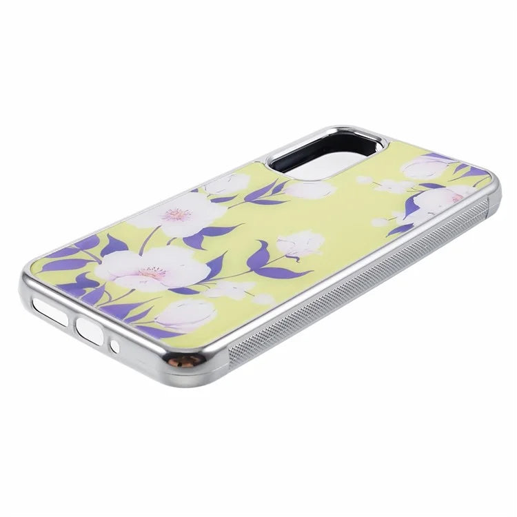 For Samsung Galaxy A34 5G Case Anti-Scratch PC+TPU Case Electroplating IMD Pattern Phone Cover