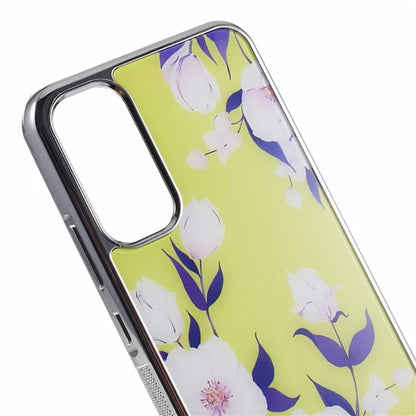 For Samsung Galaxy A34 5G Case Anti-Scratch PC+TPU Case Electroplating IMD Pattern Phone Cover