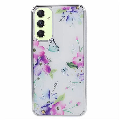 For Samsung Galaxy A34 5G Case Anti-Scratch PC+TPU Case Electroplating IMD Pattern Phone Cover