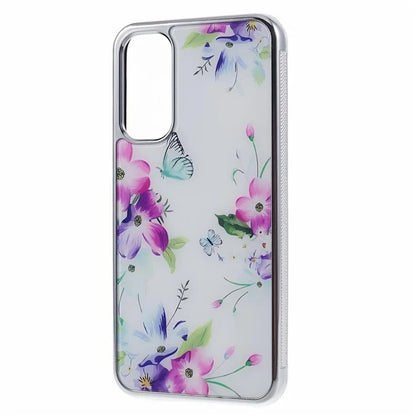 For Samsung Galaxy A34 5G Case Anti-Scratch PC+TPU Case Electroplating IMD Pattern Phone Cover