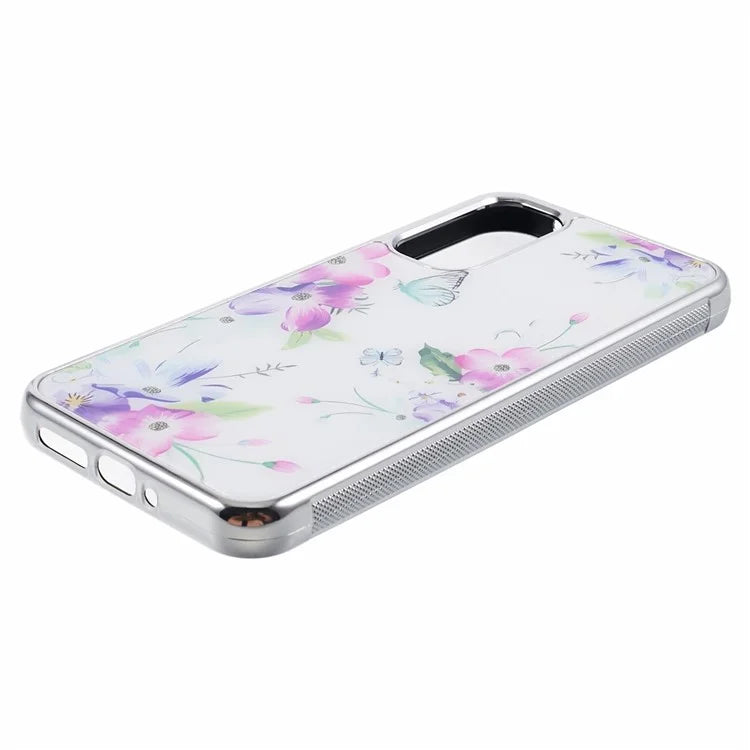 For Samsung Galaxy A34 5G Case Anti-Scratch PC+TPU Case Electroplating IMD Pattern Phone Cover