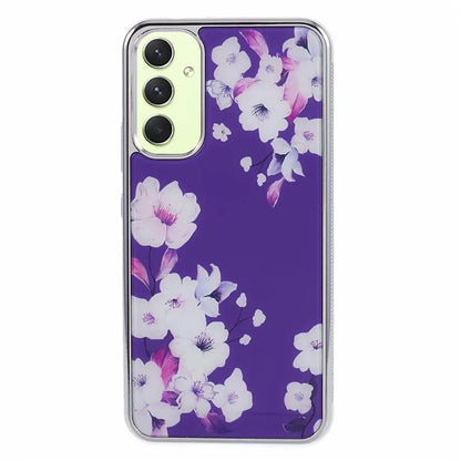 For Samsung Galaxy A34 5G Case Anti-Scratch PC+TPU Case Electroplating IMD Pattern Phone Cover