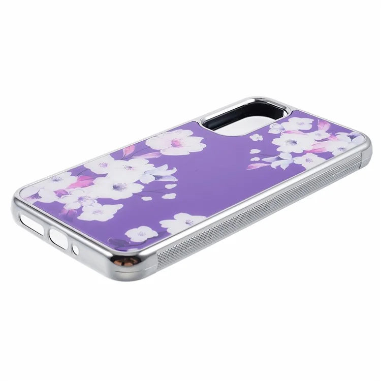 For Samsung Galaxy A34 5G Case Anti-Scratch PC+TPU Case Electroplating IMD Pattern Phone Cover