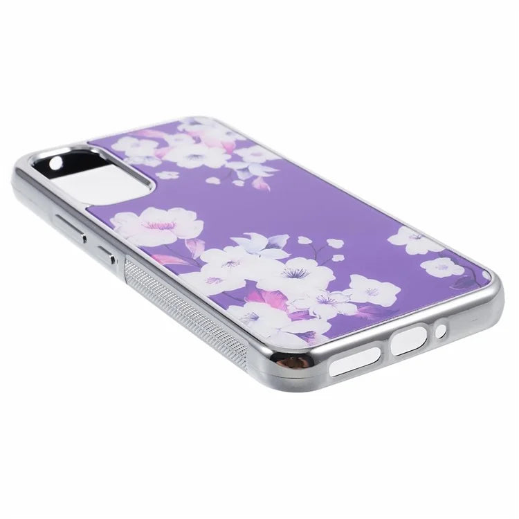 For Samsung Galaxy A34 5G Case Anti-Scratch PC+TPU Case Electroplating IMD Pattern Phone Cover