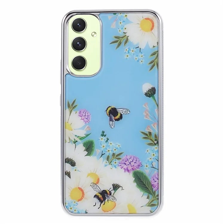 For Samsung Galaxy A34 5G Case Anti-Scratch PC+TPU Case Electroplating IMD Pattern Phone Cover