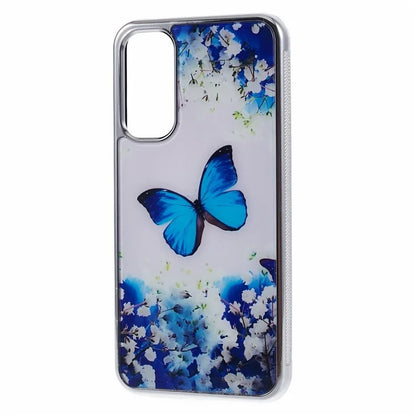 For Samsung Galaxy A34 5G Case Anti-Scratch PC+TPU Case Electroplating IMD Pattern Phone Cover