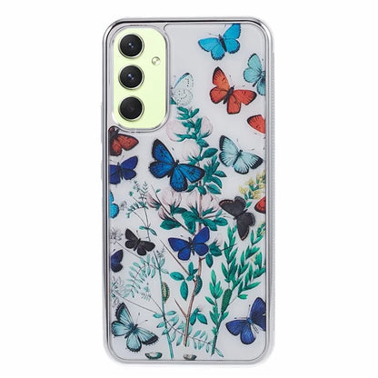 For Samsung Galaxy A34 5G Case Anti-Scratch PC+TPU Case Electroplating IMD Pattern Phone Cover