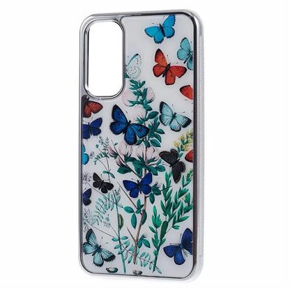 For Samsung Galaxy A34 5G Case Anti-Scratch PC+TPU Case Electroplating IMD Pattern Phone Cover