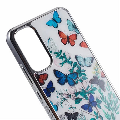 For Samsung Galaxy A34 5G Case Anti-Scratch PC+TPU Case Electroplating IMD Pattern Phone Cover