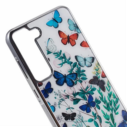For Samsung Galaxy S23 Case PC+TPU Electroplating IMD Pattern Phone Cover
