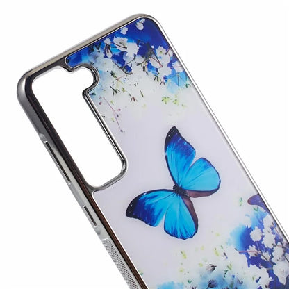 For Samsung Galaxy S23 Case PC+TPU Electroplating IMD Pattern Phone Cover