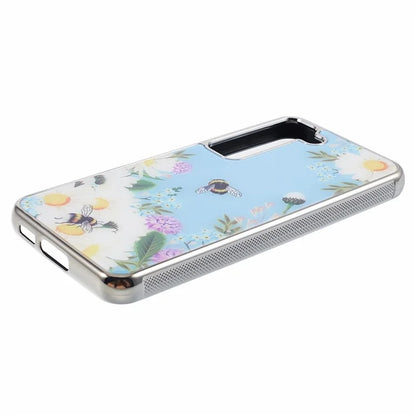 For Samsung Galaxy S23 Case PC+TPU Electroplating IMD Pattern Phone Cover