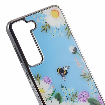 For Samsung Galaxy S23 Case PC+TPU Electroplating IMD Pattern Phone Cover