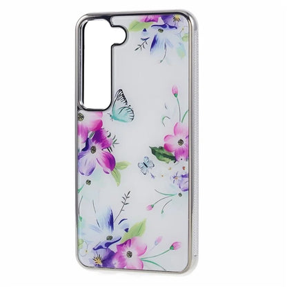 For Samsung Galaxy S23 Case PC+TPU Electroplating IMD Pattern Phone Cover