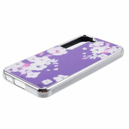 For Samsung Galaxy S23 Case PC+TPU Electroplating IMD Pattern Phone Cover