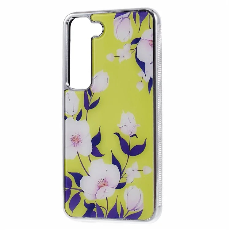 For Samsung Galaxy S23 Case PC+TPU Electroplating IMD Pattern Phone Cover