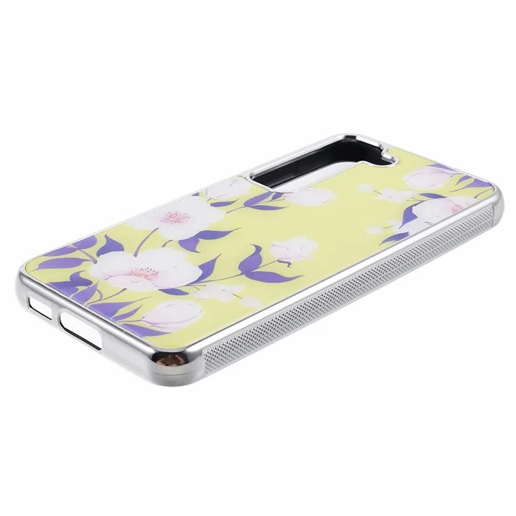 For Samsung Galaxy S23 Case PC+TPU Electroplating IMD Pattern Phone Cover