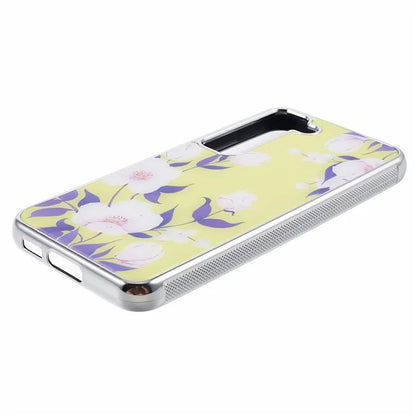 For Samsung Galaxy S23 Case PC+TPU Electroplating IMD Pattern Phone Cover