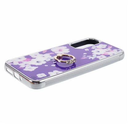 Kickstand PC+TPU Case for Samsung Galaxy A54 5G Case Electroplating IMD Pattern Phone Cover