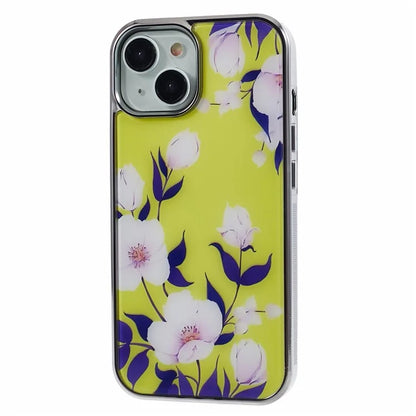 For iPhone 15 Case Electroplating IMD Anti-Drop PC+TPU Cell Phone Cover
