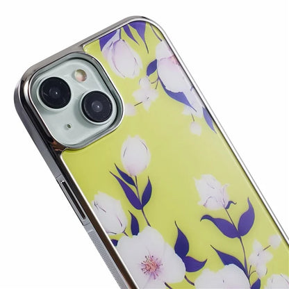 For iPhone 15 Case Electroplating IMD Anti-Drop PC+TPU Cell Phone Cover