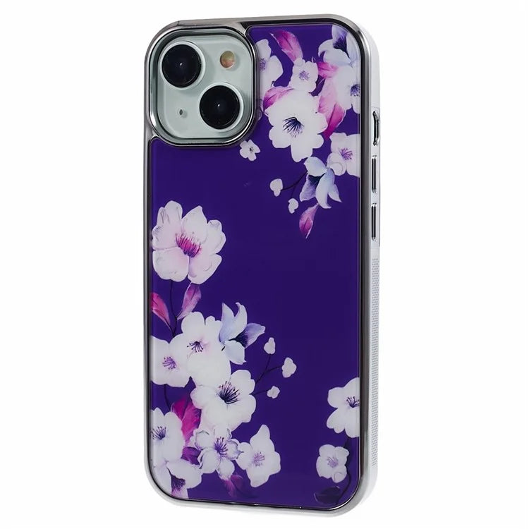 For iPhone 15 Case Electroplating IMD Anti-Drop PC+TPU Cell Phone Cover