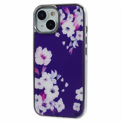 For iPhone 15 Case Electroplating IMD Anti-Drop PC+TPU Cell Phone Cover