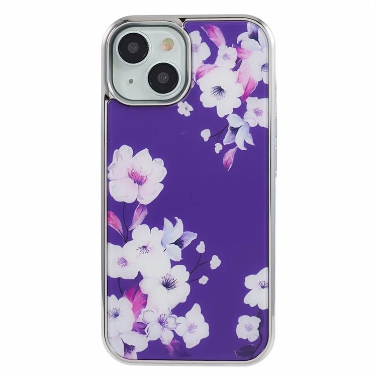 For iPhone 15 Case Electroplating IMD Anti-Drop PC+TPU Cell Phone Cover