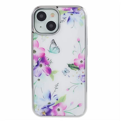 For iPhone 15 Case Electroplating IMD Anti-Drop PC+TPU Cell Phone Cover