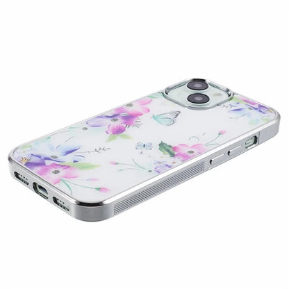 For iPhone 15 Case Electroplating IMD Anti-Drop PC+TPU Cell Phone Cover