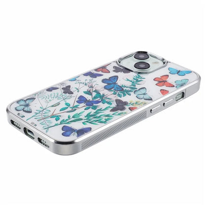 For iPhone 15 Case Electroplating IMD Anti-Drop PC+TPU Cell Phone Cover