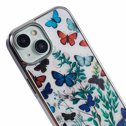 For iPhone 15 Case Electroplating IMD Anti-Drop PC+TPU Cell Phone Cover