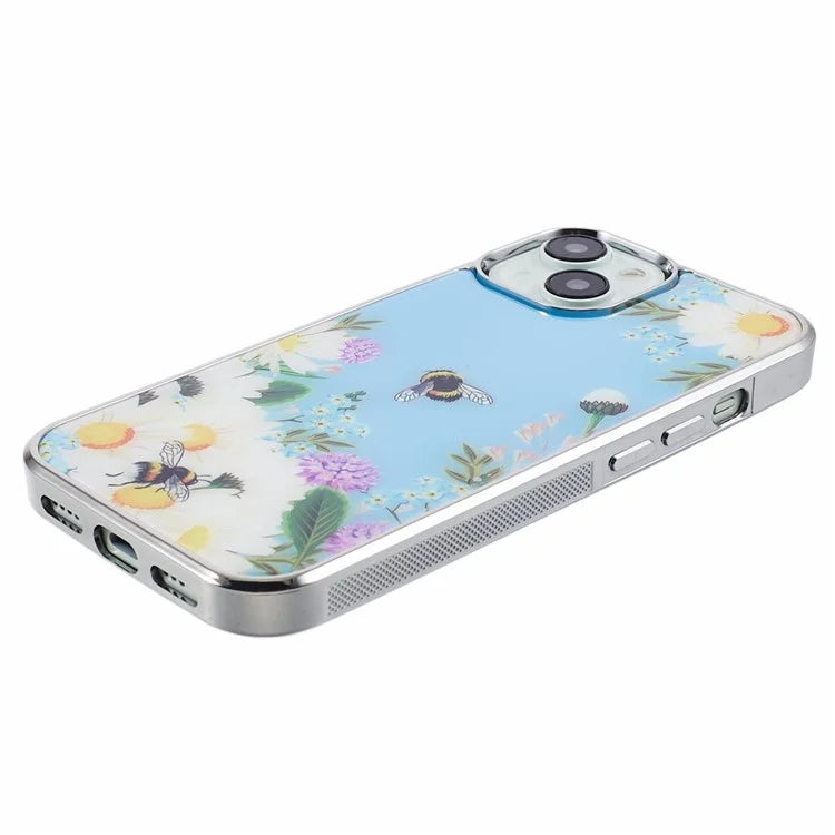For iPhone 15 Case Electroplating IMD Anti-Drop PC+TPU Cell Phone Cover