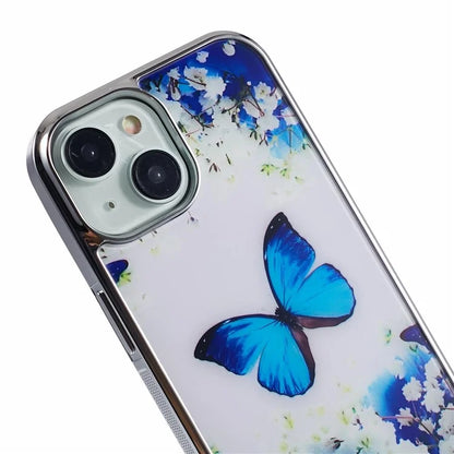 For iPhone 15 Case Electroplating IMD Anti-Drop PC+TPU Cell Phone Cover