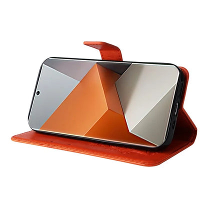 KT Imprinting Flower Series-2 For Xiaomi Redmi Note 13 Pro+ Case Butterfly Imprint Wallet Stand PU Leather Smart Phone Cover