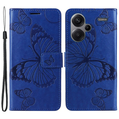 KT Imprinting Flower Series-2 For Xiaomi Redmi Note 13 Pro+ Case Butterfly Imprint Wallet Stand PU Leather Smart Phone Cover