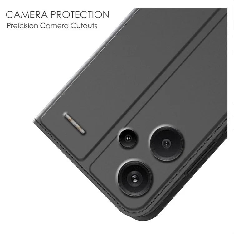 For Xiaomi Redmi Note 13 Pro+ 5G Case Stand PU Leather Mobile Phone Cover with Card Slot