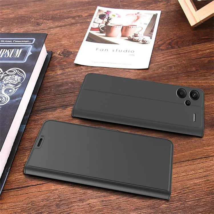 For Xiaomi Redmi Note 13 Pro+ Phone Case Magnetic Card Slot Leather Phone Cover