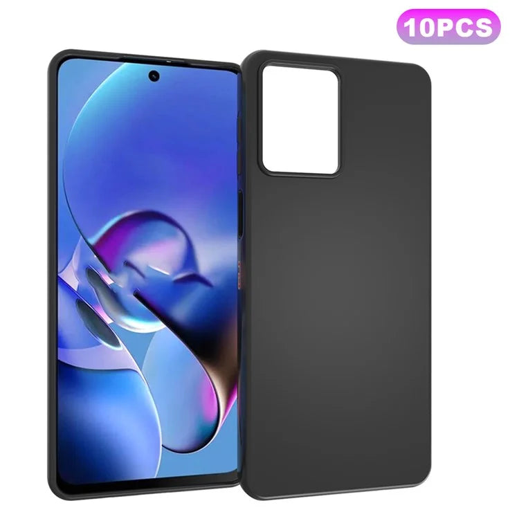 10Pcs / Pack Phone Shell for Motorola Moto G54 5G Case Dual-sided Matte TPU Phone Cover